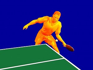 Table tennis loop shot demonstrated | Britannica