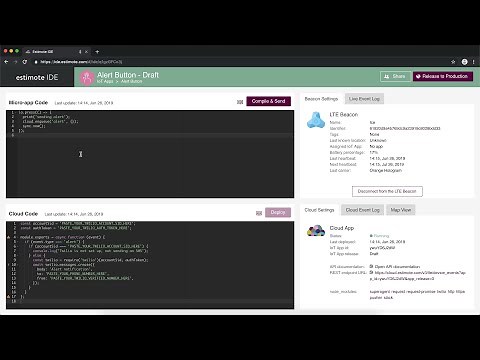 How to create an IoT App for Estimote LTE Beacon using JavaScript