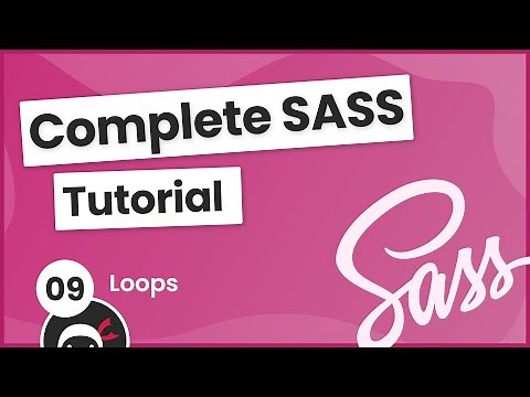 SASS Tutorial (build your own CSS library) #9 - Loops