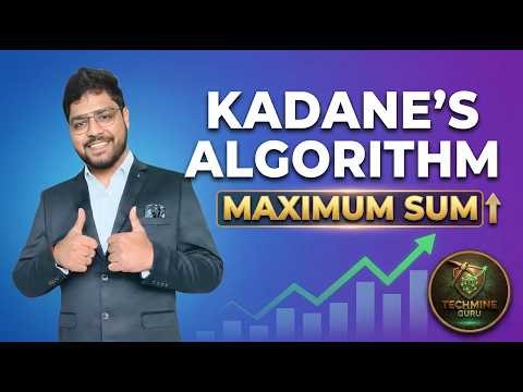 Maximum Subarray Sum | Kadane’s Algorithm Explained Clearly