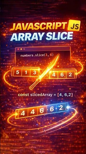 Master JavaScript Array Slice in Seconds #shorts #youtubeshorts #viral #coding