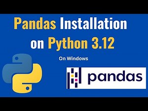 How to install pandas on Python 3.12 Windows 10