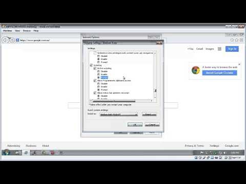 Enable/Disable JavaScript in Internet Explorer