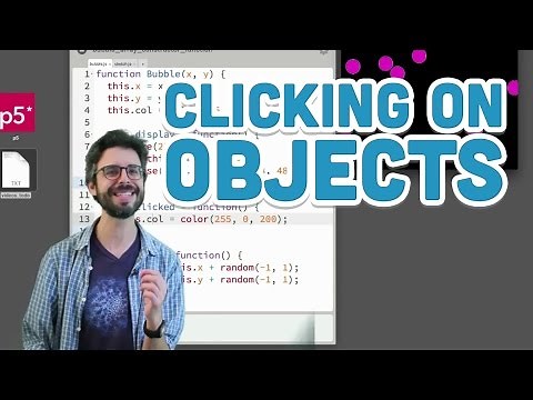 7.6: Clicking on Objects - p5.js Tutorial