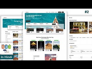 Responsive Travel Website Using HTML CSS JavaScript | Tour & Travel Agency Website Tutorial