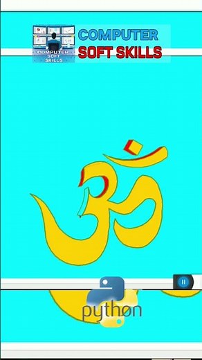 OM logo in Python Turtle Graphics | Home design using python language