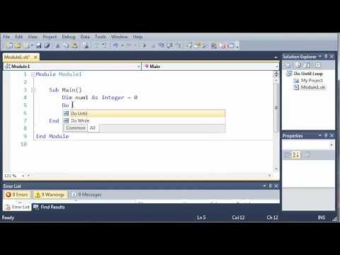 Visual Basic Tutorial - 30 - Do Until Loop