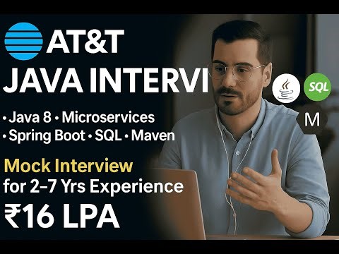 🔔 AT&T Java Backend Developer Mock Interview | Java 8 | Spring Boot | Microservices | Maven | SQL