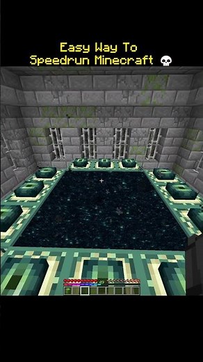 Easy Way To Speedrun In Minecraft 💀 #minecraft