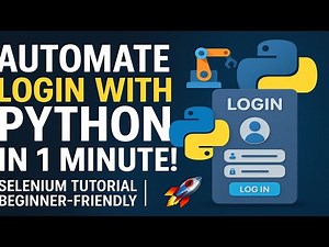 🚀 Automate Website Login with Python Selenium in Just 1 Minute! | Beginner-Friendly Tutorial 🔥