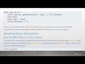 Mastering SQL Nested Queries: Optimizing With Store Function