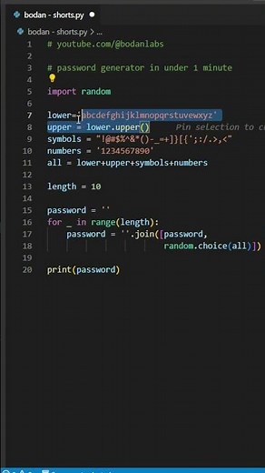 Build an Uncrackable Password Generator in Under 1 Minute (Python Tutorial)
