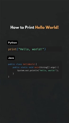 Hello World Program 😍 | First Step in Coding 🚀 #shorts