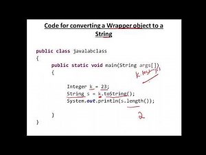 Wrapper Class in Java - Introduction - Methods
