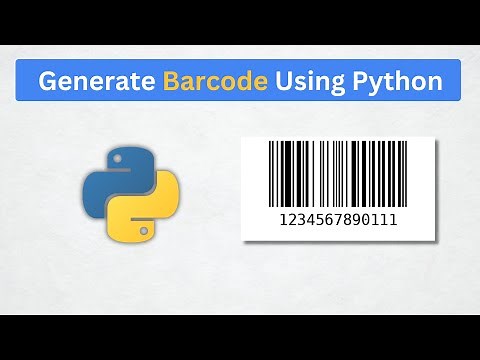 Generate Barcode with Python in just 4 lines of code | barcode generator in python