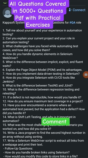 Real Time Interview Questions | Selenium | Java |