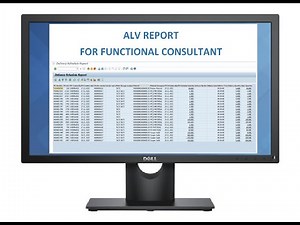 SAP ALV Report for functional consultant