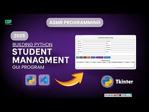 Build a Complete Student Management System GUI in Python with Tkinter - Beginner Tutorial 2025