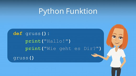 Python Funktion • Definition, Funktionsaufruf