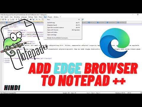 Open any HTML file in Edge with Notepad++ | Microsoft Edge Browser not working with notepad++