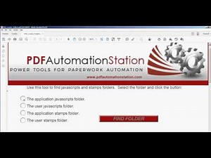 How To Locate Acrobat or Reader Javascripts or Stamps Folder