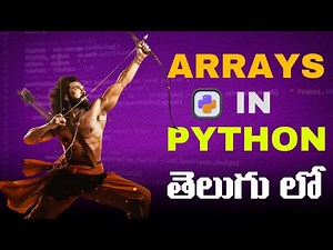 Arrays in Python Explained with Examples | Python Tutorial in Telugu | Brolly Academy