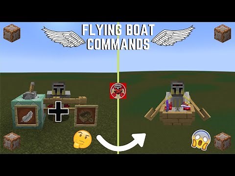 Command Block Tutorial #164: Flying Boat Commands in Minecraft (1.19+)