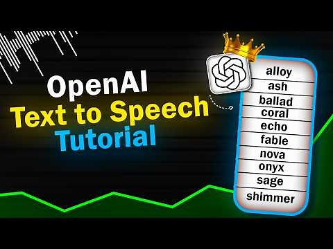 OpenAI TTS Api and Realtime voice generation tutorial