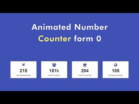 Counter For HTML & CSS Website | Counter with JavaScript, jQuery