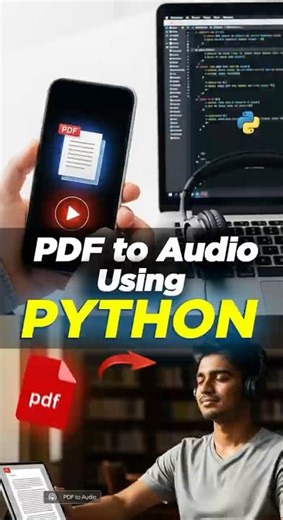 Convert PDF to Audiobook with Python | Learn Python Projects at Systech