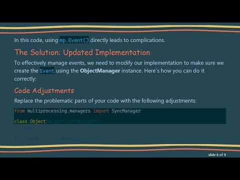 Implementing Python Multiprocessing Event with Process Pool and Custom Manager