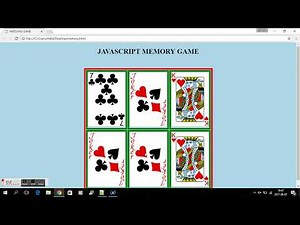 JAVASCRIPT MEMORY GAME