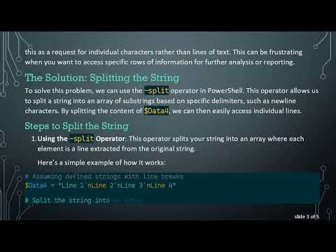 How to Get Specific Rows from a PowerShell Array