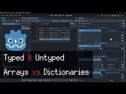 Typed Dictionaries & Arrays ~ Gdscript Tutorial for Godot 4.4+