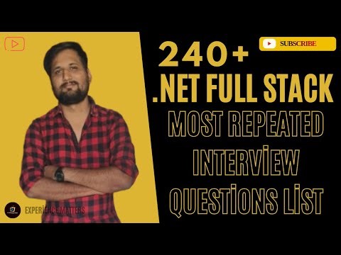 .NET Full Stack Revision Interview Questions List 2025 | 240+Questions for Backend, Frontend and SQL