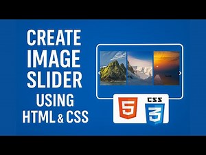 Create Image Slider using HTML & CSS