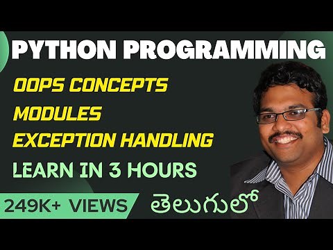Python OOPs, Modules & Exception Handling in 3 Hours (తెలుగు) | Full Course (2025)