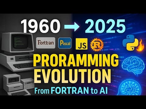 Evolution of Programming Languages (1960-2025) | From Fortran to Python, Java, C++, AI & Beyond