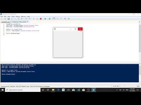 PowerShell | Designing Windows form Part 1