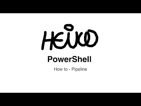 Windows PowerShell - How to - Pipeline
