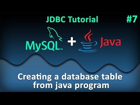 JDBC Tutorial for Beginners #7 : Creating a database table from java Program