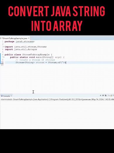 Convert Java string into an array using Streams #java8