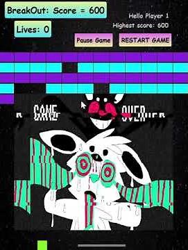 Breakout game built with JavaFX