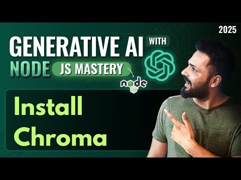 Generative AI with Node JS in Hindi #30 | Setup Chroma DB with Node.js Step by Step
