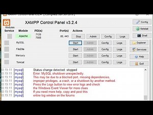 [Solved] XAMPP : MySQL and phpMyAdmin don't work