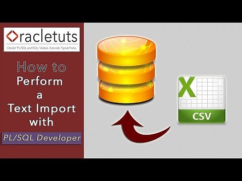 How To Perform A Text Import With PL/SQL Developer