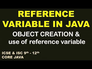 Reference variable in java | Object Creation in java and use of reference variable