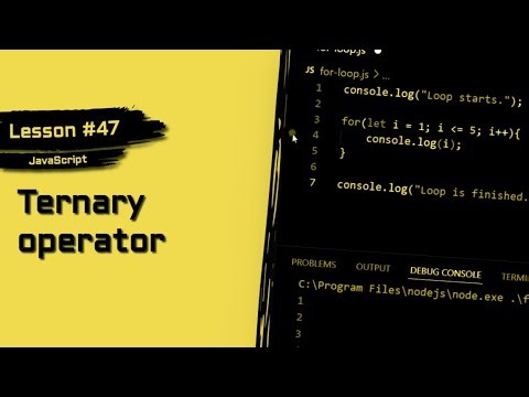 JavaScript For Beginners #47 | Ternary Operator