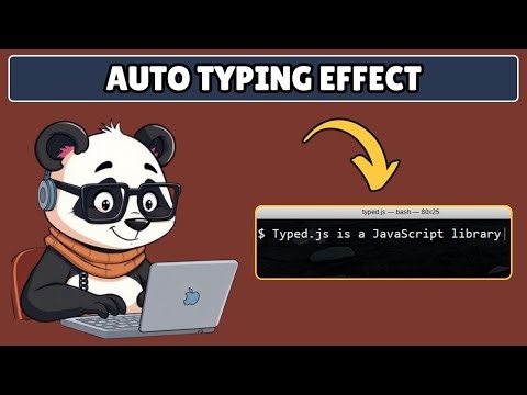 How to Add Auto Typing Effect in Javascript using Typed JS