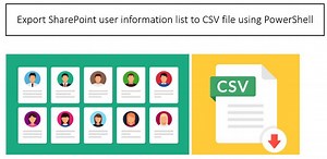 Instantly Export SharePoint user information list to CSV(Excel) file using PowerShell in 2 steps - Global SharePoint